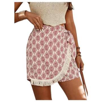 Milumia High Waisted Wrap Skorts for Trendy Summer Style
