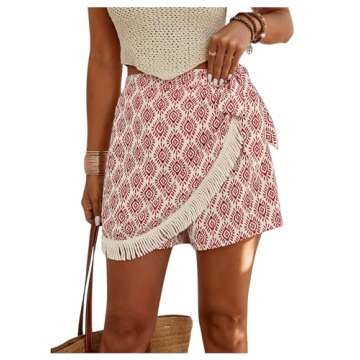 Milumia High Waisted Wrap Skorts for Trendy Summer Style