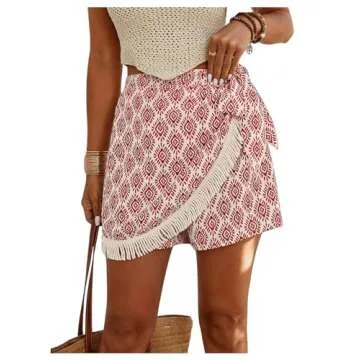 Milumia High Waisted Wrap Skorts for Trendy Summer Style