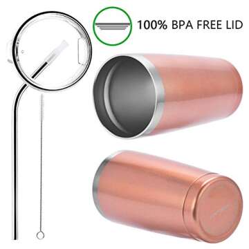 New Mom Gift: 20oz Insulated Cup for Expecting Moms - Rose Gold