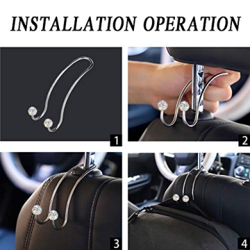 Stylish SAVORI Heavy-Duty Car Hooks for Organization