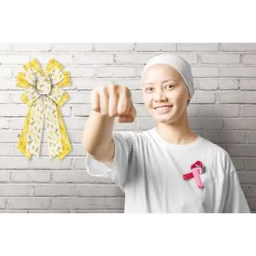 Habbiful 2 Rolls 10 Yards Childhood Cancer Awareness Ribbon for Crafts Wreath Bows Wrapping Yellow Awareness Wired Edge Ribbon Yellow Cancer Ribbon for Charity Party Public Activities Decoration