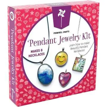 Jewelry Making Kit for Kids - DIY Glass Pendant Kit