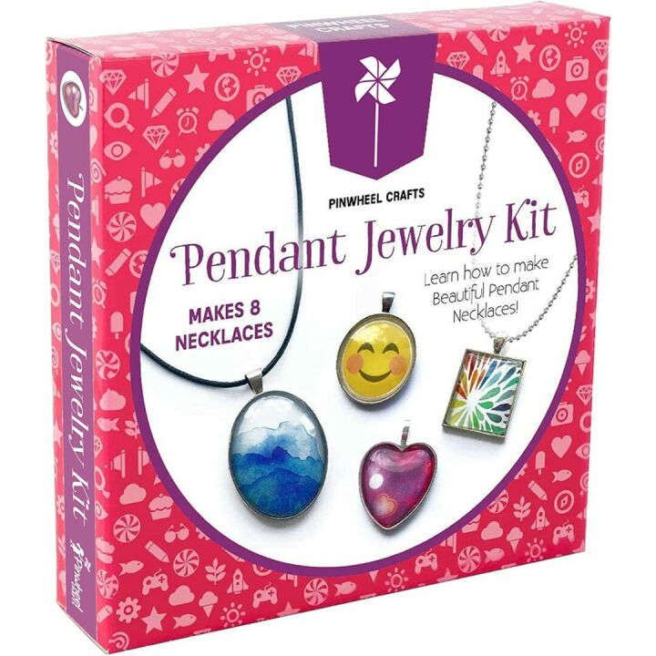 Jewelry Making Kit for Kids - DIY Glass Pendant Kit