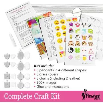 Jewelry Making Kit for Kids - DIY Glass Pendant Kit