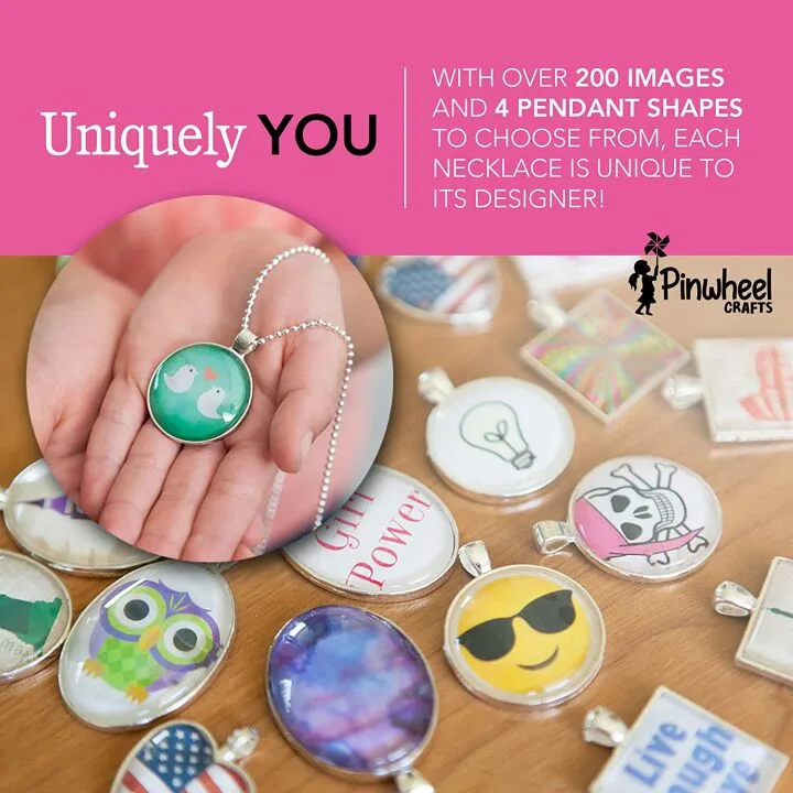 Jewelry Making Kit for Kids - DIY Glass Pendant Kit