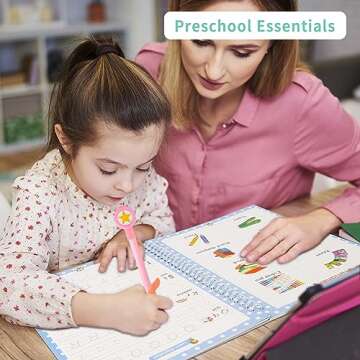 Premium Grooved Handwriting Practice Kit for Kids, Children's Magic Practice Copybook for Writing Pr...