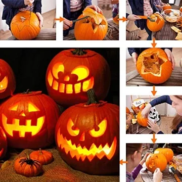 ENVEL Halloween Pumpkin Carving Kit with 7 Tools