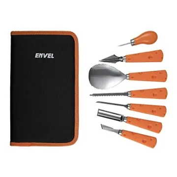 ENVEL Halloween Pumpkin Carving Kit with 7 Tools