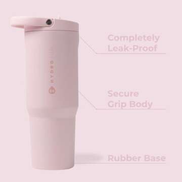 HydroJug Sport - Stainless Steel Tumbler with Straw, 32oz, Leakproof & Insulated