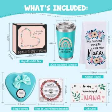 Weming Nana Gift Basket - Perfect for Grandma's Birthday