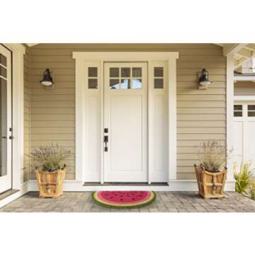 DII Colorful Design Natural Coir Doormat, 18x30, Watermelon