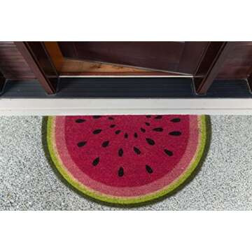 DII Colorful Design Natural Coir Doormat, 18x30, Watermelon