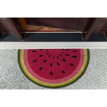 Colorful Watermelon Coir Doormat for Entrances