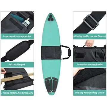 Hilhook Adjustable Surfboard Bag for Easy Carrying