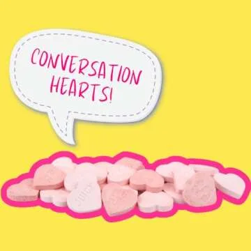 Starbursts Conversation Hearts, Classic Valentine's Day Candy, .88 Ounces Each (Pack of 4)