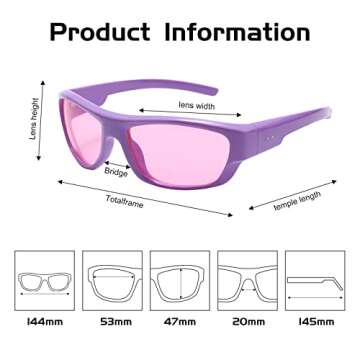 GUVIVI Rectangle Retro Sunglasses for Women Fashion GEN Z Wrap Around Sunglasses Shades Sun Glasses Eyeglasses Purple