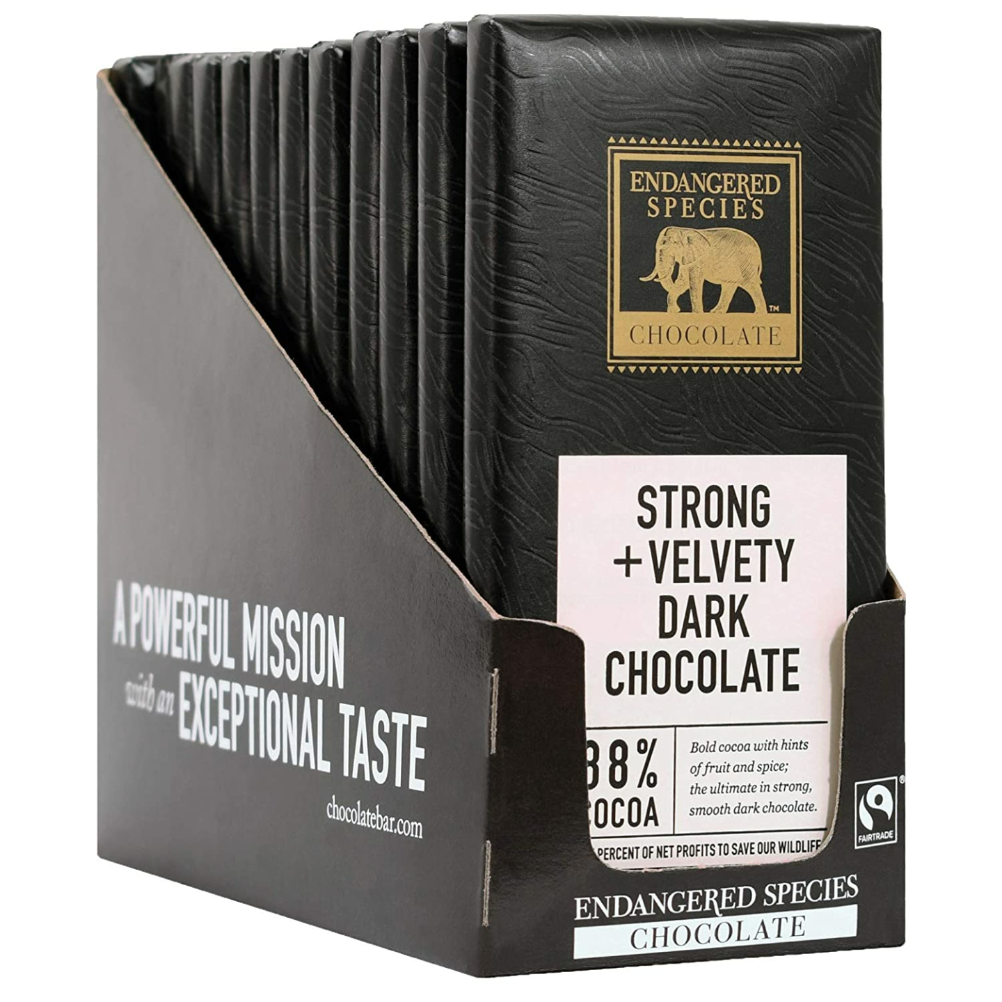 Endangered Species Dark Chocolate Bar 88% Cocoa - Premium Treat