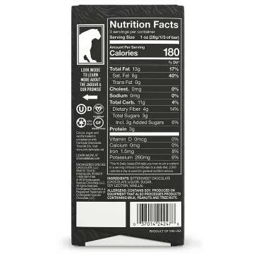 Endangered Species Dark Chocolate Bar 88% Cocoa - Premium Treat