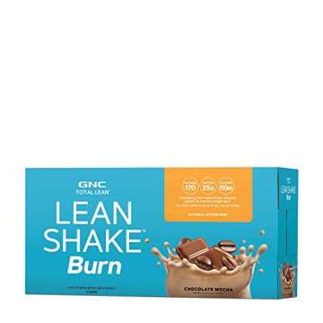 GNC Total Lean Shake Burn Ready to Drink Shake | 25g Protein Fueled On-The-Go Meal Replacement For E...