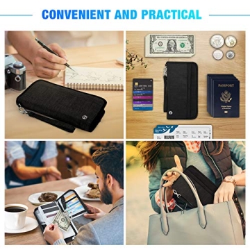 Vemingo RFID-Blocking Travel Wallet for Family Passports