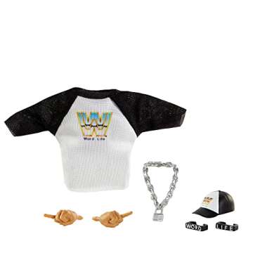 WWE MATTEL ​Top Picks Elite John Cena 6-inch Action Figure with Deluxe Articulation for Pose and Play, Life-like Detail, Authentic Ring Gear & Accessory,Multi,GVC03