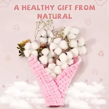 MUKIN Baby Washcloths - Soft Absorbent Towels for Newborns