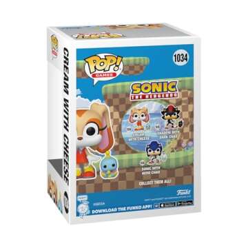 Funko POP & Buddy: Sonic - Cream with Cheese - Sonic The Hedgehog - Collectable Vinyl Figure - Gift Idea - Official Merchandise - for Kids & Adults - Video Games Fans - Model Figure for Collectors