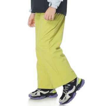 MONTFLIX Kids Waterproof Snow Pants for Winter Fun