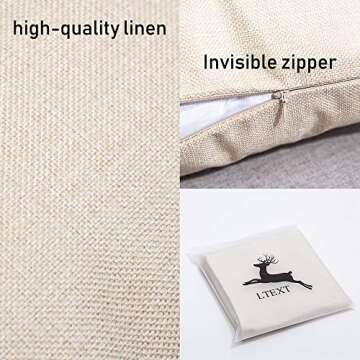 GTEXT Fall Pumpkin Throw Pillow Cover Autumn Decor White Pumpkin Pillow Cuhion Cover Case for Couch Sofa Home Decoration Fall Pillows Linen 18 X 18 Inches