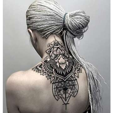 Gorgeous Temporary Floral Tattoos for Women - Unique Waterproof Floral Stickers