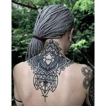 Stylish Temporary Floral Tattoos for Women - Long Lasting Body Art