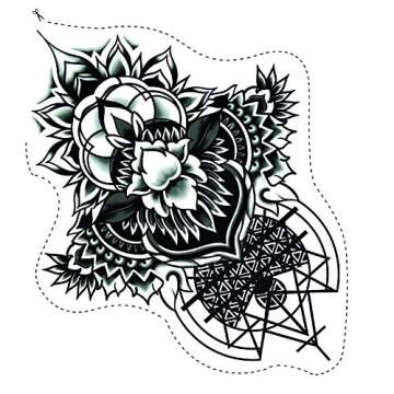 Stylish Temporary Floral Tattoos for Women - Long Lasting Body Art