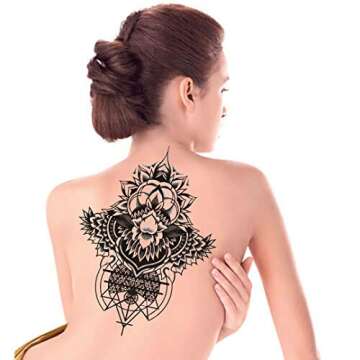 Stylish Temporary Floral Tattoos for Women - Long Lasting Body Art