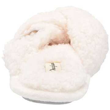 Dearfoams Women's Teddy Slide Slippers for Ultimate Comfort