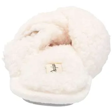 Dearfoams Women's Teddy Slide Slippers for Ultimate Comfort