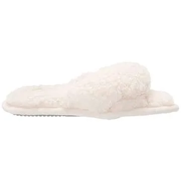 Dearfoams Women's Teddy Slide Slippers for Ultimate Comfort