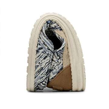 Hey Dude Men's Thad Sky Streak Size 10 | Men’s Loafers | Men’s Slip On Shoes | Comfortable & Light-Weight