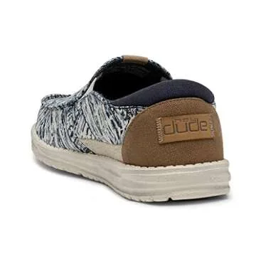 Hey Dude Men's Thad Sky Streak Size 10 | Men’s Loafers | Men’s Slip On Shoes | Comfortable & Light-Weight