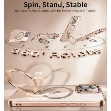 CD Metal Ring Magnetic Case for iPhone 16 Pro Max