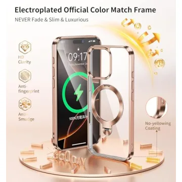 CD Metal Ring Magnetic Case for iPhone 16 Pro Max