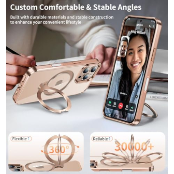 CD Metal Ring Magnetic Case for iPhone 16 Pro Max