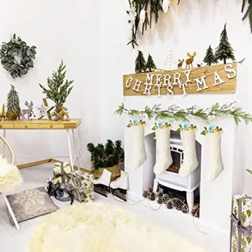 Nelyeqwo Christmas Stockings Set of 4 Large with Tags