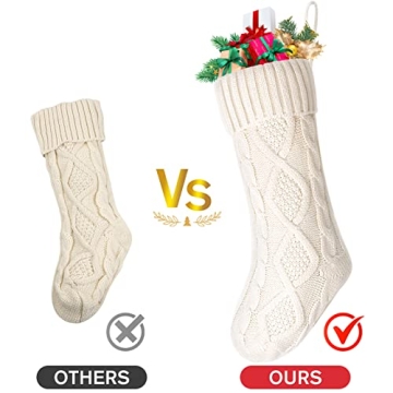 Nelyeqwo Christmas Stockings Set of 4 Large with Tags