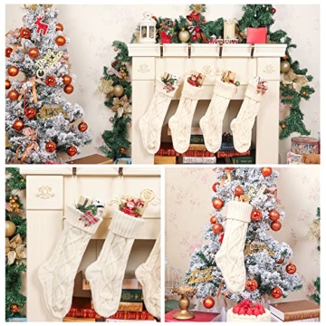 Nelyeqwo Christmas Stockings Set of 4 Large with Tags