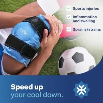 REVIX Gel Ice Pack Wrap for Knee Pain Relief and Recovery