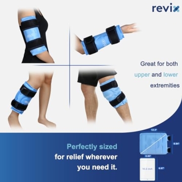 REVIX Gel Ice Pack Wrap for Knee Pain Relief and Recovery