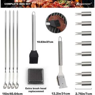 20pc Grill Accessories Kit - Best BBQ Gift Set!