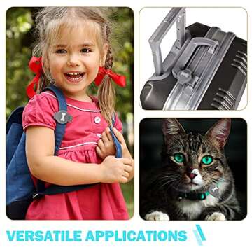 EUEHIE Airtag Dog Collar Case, Anti-Scratch Airtag Holder for Dog Collar, AirTag Cat Collar Holder, Lightweight Cover for AirTag Accessories Waterproof AirTag Case - Gray