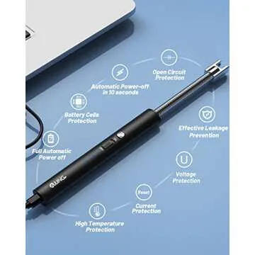 AJIJING Candle Lighter USB Rechargeable with Flexible Neck